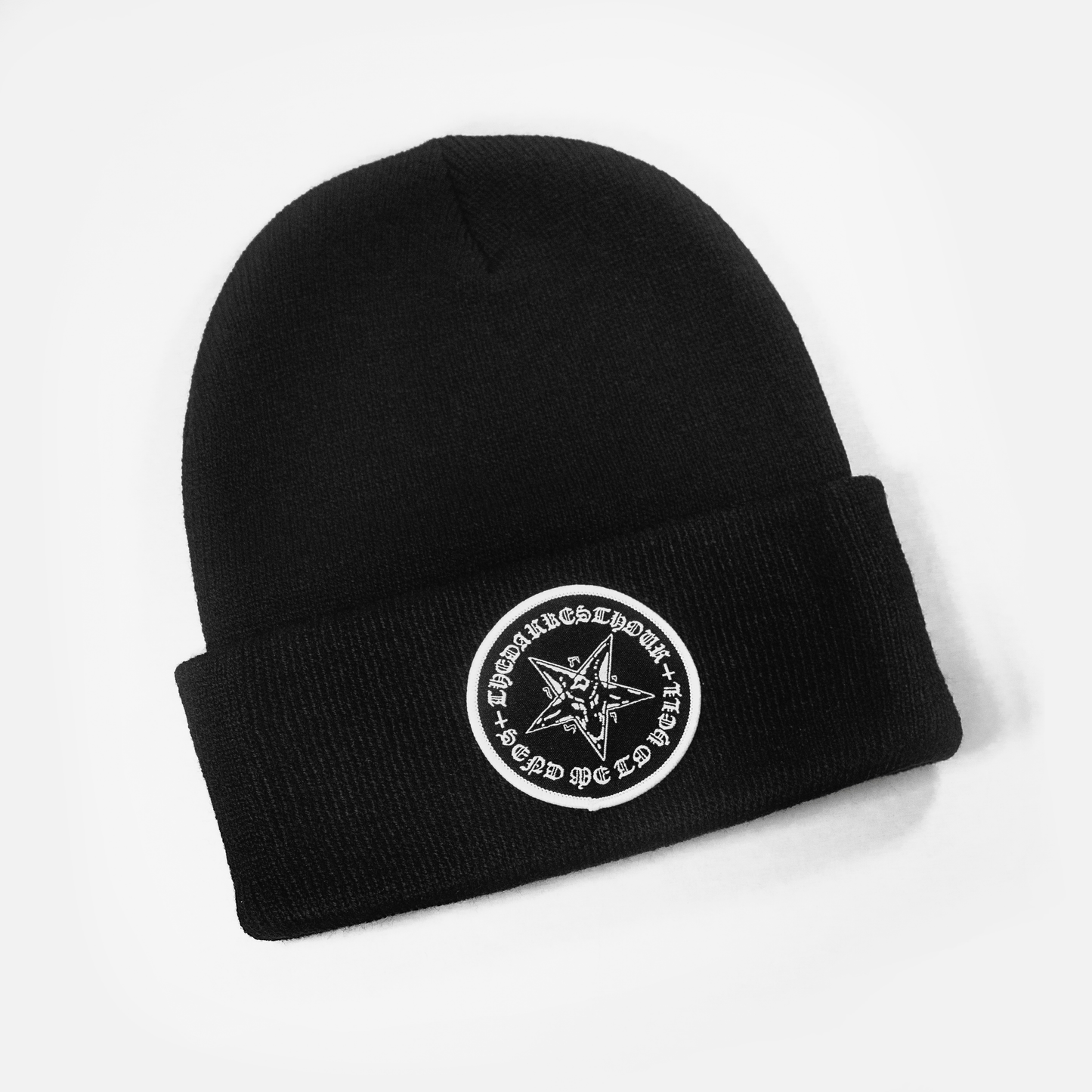 "SEND ME TO HELL" PATCH BEANIE (BLACK)