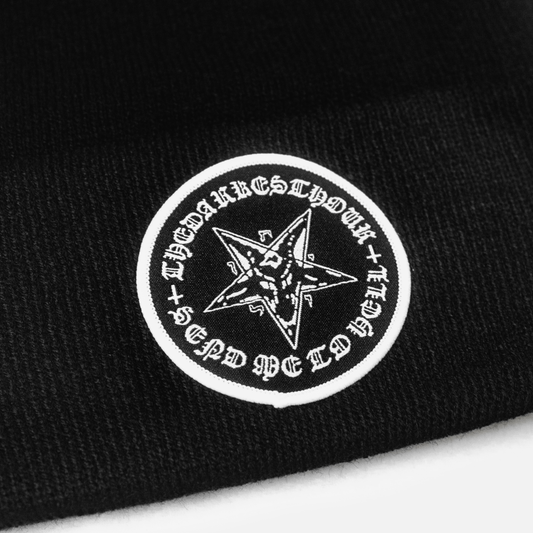 "SEND ME TO HELL" PATCH BEANIE (BLACK)