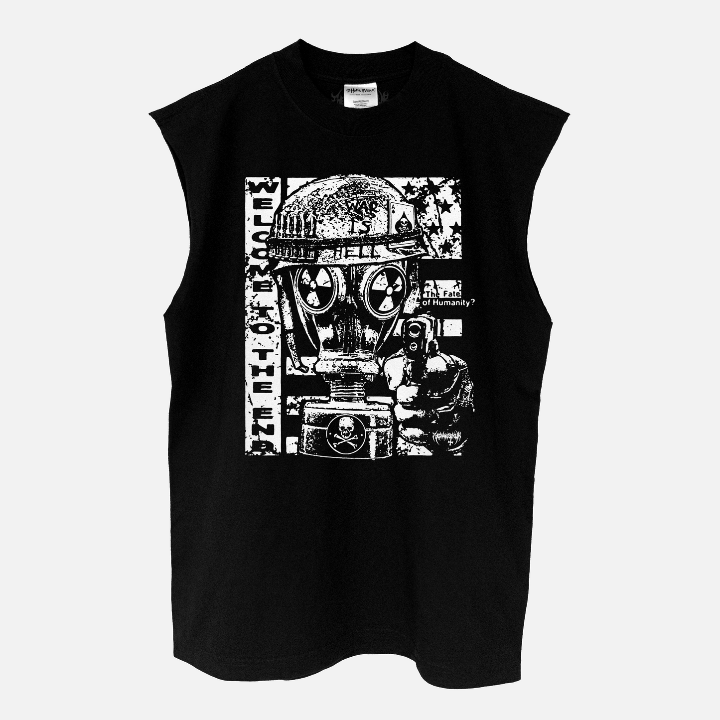 "WELCOME TO THE END" HEAVYWEIGHT MUSCLE TEE